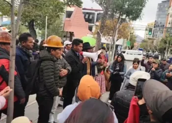 El excandidato a la Gobernación de La Paz René Yahuasi. Foto: Captura.