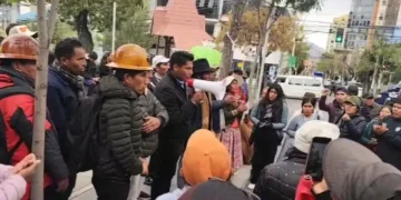 El excandidato a la Gobernación de La Paz René Yahuasi. Foto: Captura.