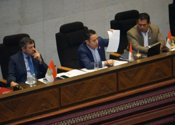 El presidente de la Asamblea, Edmand Lara, en sesión. Foto: APG.