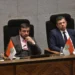 El ministro de Hidrocarburos, Mauricio Medinaceli y el presidente del Senado, Diego Ávila. (Foto: APG)