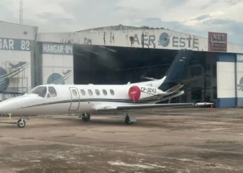 La aeronave que se extravió la mañana de este lunes.