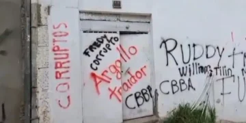 Inmediaciones de la Central Obrera Boliviana (COB). Foto: Captura.