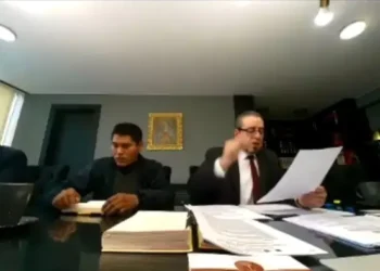 Audiencia virtual. Foto: Captura