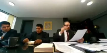 Audiencia virtual. Foto: Captura