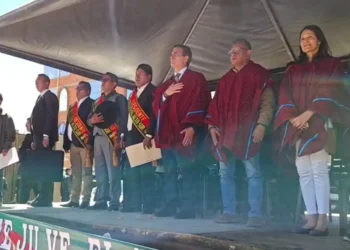 El presidente Rodrigo Paz en El Alto. Foto: Captura