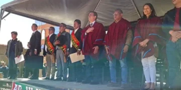 El presidente Rodrigo Paz en El Alto. Foto: Captura