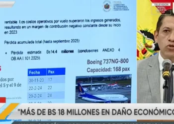 El ministro garcía durante la conferencia de prensa de este martes