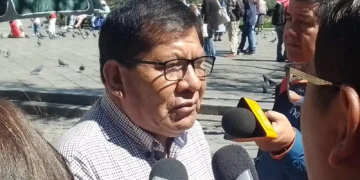 El exdirigente de la Cor El Alto ROberto de la Cruz.
Foto: Rafael Sempértegui.
