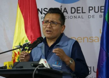 Defensor del Pueblo, Pedro Callisaya.
Foto archivo