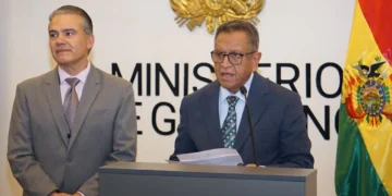 El ministro de Gobierno, Marco Antonio Oviedo.