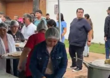 Se distribuyó alimentos a los movilizados/Captura de pantalla