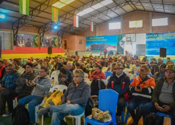 la segunda precumbre del litio en Colcha K. Foto: Radio Salar De Los Lipez