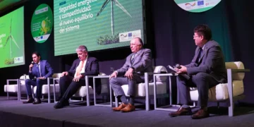 Participación de Larrain Saavedra en el panel de seguridad energética. Foto: ENDE