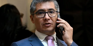El ministro boliviano de Economía y Finanzas Públicas, José Gabriel Espinoza. Foto: AFP