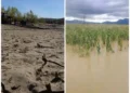 Sequías extremas y lluvias intensas azotaron a Cochabamba en el primer trimiestre de este año. FOTO: RRSS
