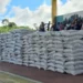 ALimentos entregados por el Ministerio de Defensa en Villa Tunari.
Foto: Ministerio de Defensa.