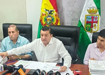 El alcalde cruceño dio una conferencia de prensa por el caso Crapuzzi/Captura de pantalla