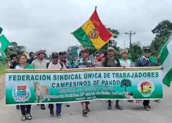 Marcha se dirige a La Paz. Foto: RRSS