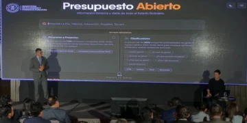 Espinoza en la presentación del PGE reformulado 2026. Foto: Ministerio de Economía