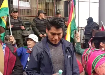 El excandidato a la Gobernación de La Paz René Yahuasi. Foto: Captura