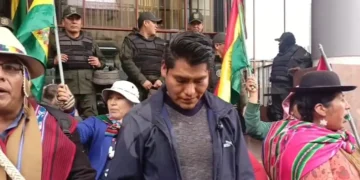 El excandidato a la Gobernación de La Paz René Yahuasi. Foto: Captura