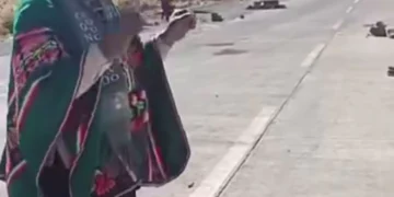 Una autoridad originaria de Corque denunció cobros irregulares de bloqueadores. FOTO: Captura RRSS