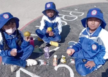 Estudiantes de El Alto se quedan sin desayuno escolar debido a los bloqueos. FOTO: GAMEA