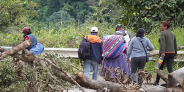 La carretera La Paz - Caranavi será nuevamente bloqueada. FOTO: RRSS