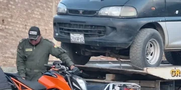 Las motos y el vehículo recuperado/RRSS