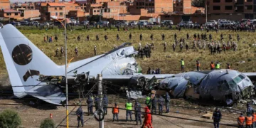 El avión Hércules C-130 quedó destruido/APG
