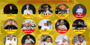 Chefs de ocho países en Feria Internacional Gastronómica de Bolivia.
Foto referencial