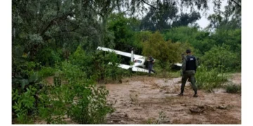 La avioneta fue encontrada en un lugar alejado/Gendarmería Argentina