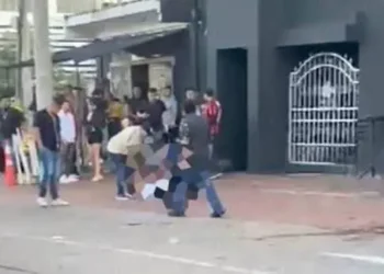 Balacera en el cuarto anillo, en Santa Cruz. Foto: RRSS