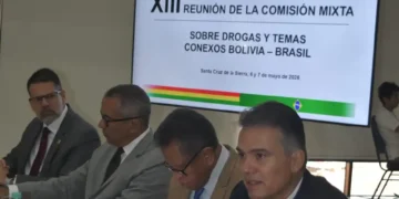 Justiniano durante su participación en el evento/Ernesto Justiniano