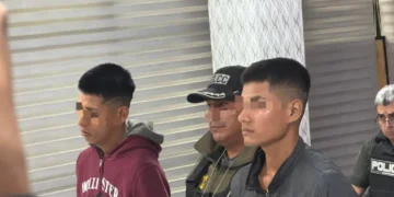 Los dos aprehendidos fueron presentados por la Policía/Policía Boliviana