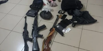 Parte de las armas encontradas en el operativo/FELCN