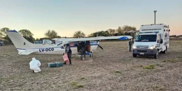 La avioneta incautada en Argentina/G.A.