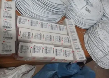 Los explosivos y los rollos de mecha lenta decomisados/RRSS
