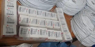 Los explosivos y los rollos de mecha lenta decomisados/RRSS
