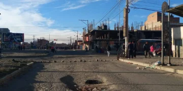 Bloqueo en El Alto. Foto: RRSS