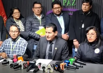 El fiscal de La Paz da detalles del trabajo del grupo de fiscales/Captura de pantalla