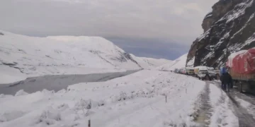 El camino quedó cubierto de nieve/RadioFedecomin