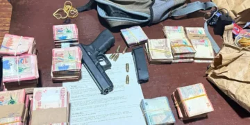 El dinero y el arma hallada/E.J.