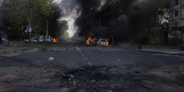 Los bombardeos fueron en varias zonas de Kiev/AFP