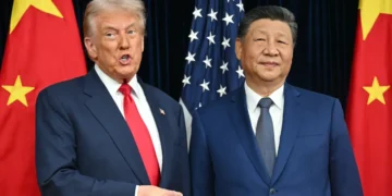 Donald Trump y el presidente chino Xi Jinping, en su anterior encuentro/AFP