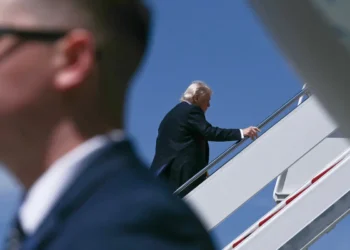 Trump abordó el Air Force One/AFP