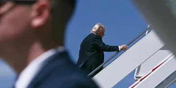 Trump abordó el Air Force One/AFP