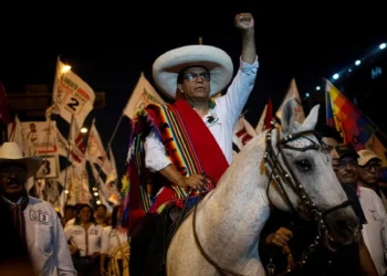 El candidato presidencial peruano Roberto Sánchez, del partido Juntos por el Perú/AFP