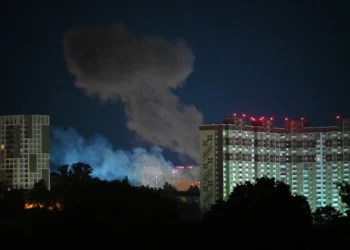 Los drones rusos alcanzaron el centro de Kiev/AFP