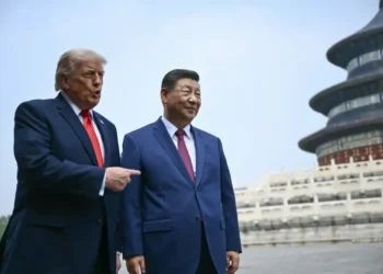 Trump y Xi en su encuentro en Pekín/AFP